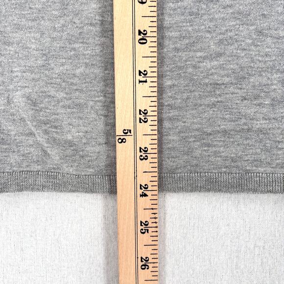 JAMES PERSE Cashmere Racerback Tank Top Womens Medium Heather Gray Cream Sweater - Picture 12 of 12